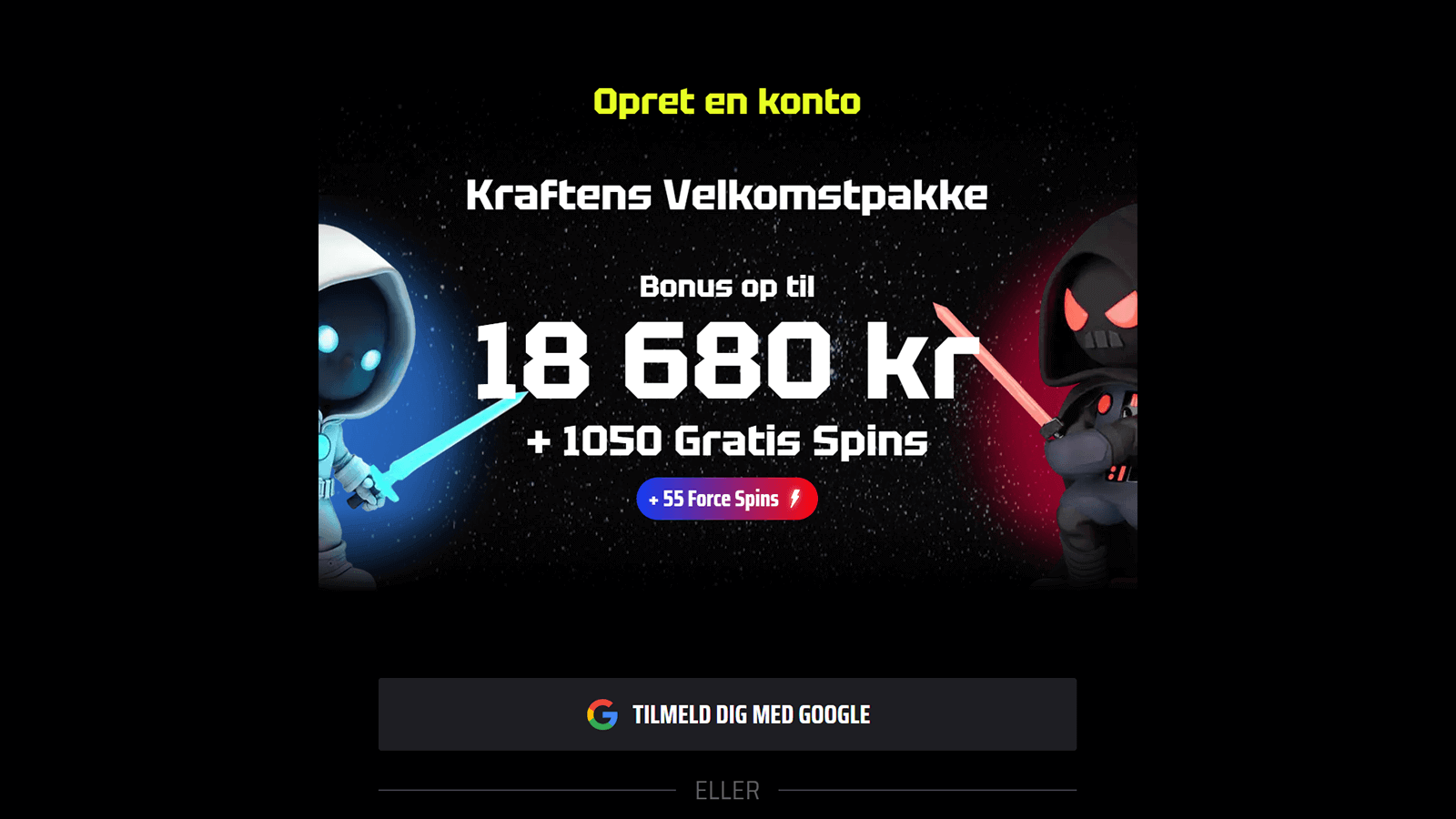 SlotsVader Casino Kraftens Velkomstpakke i Danmark