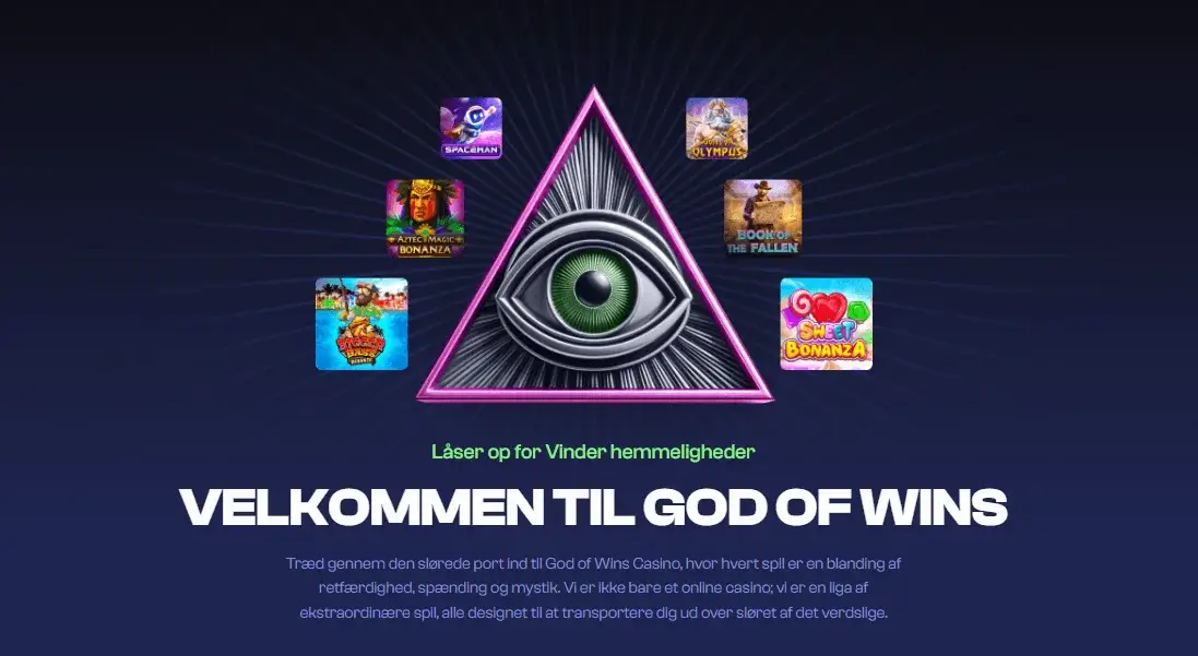 God of Wins Casino velkommen forside