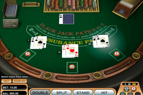 single desk blackjack betsoft