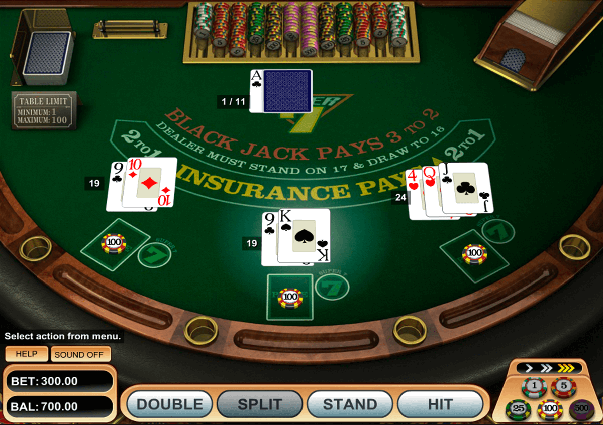 super 7 blackjack betsoft 